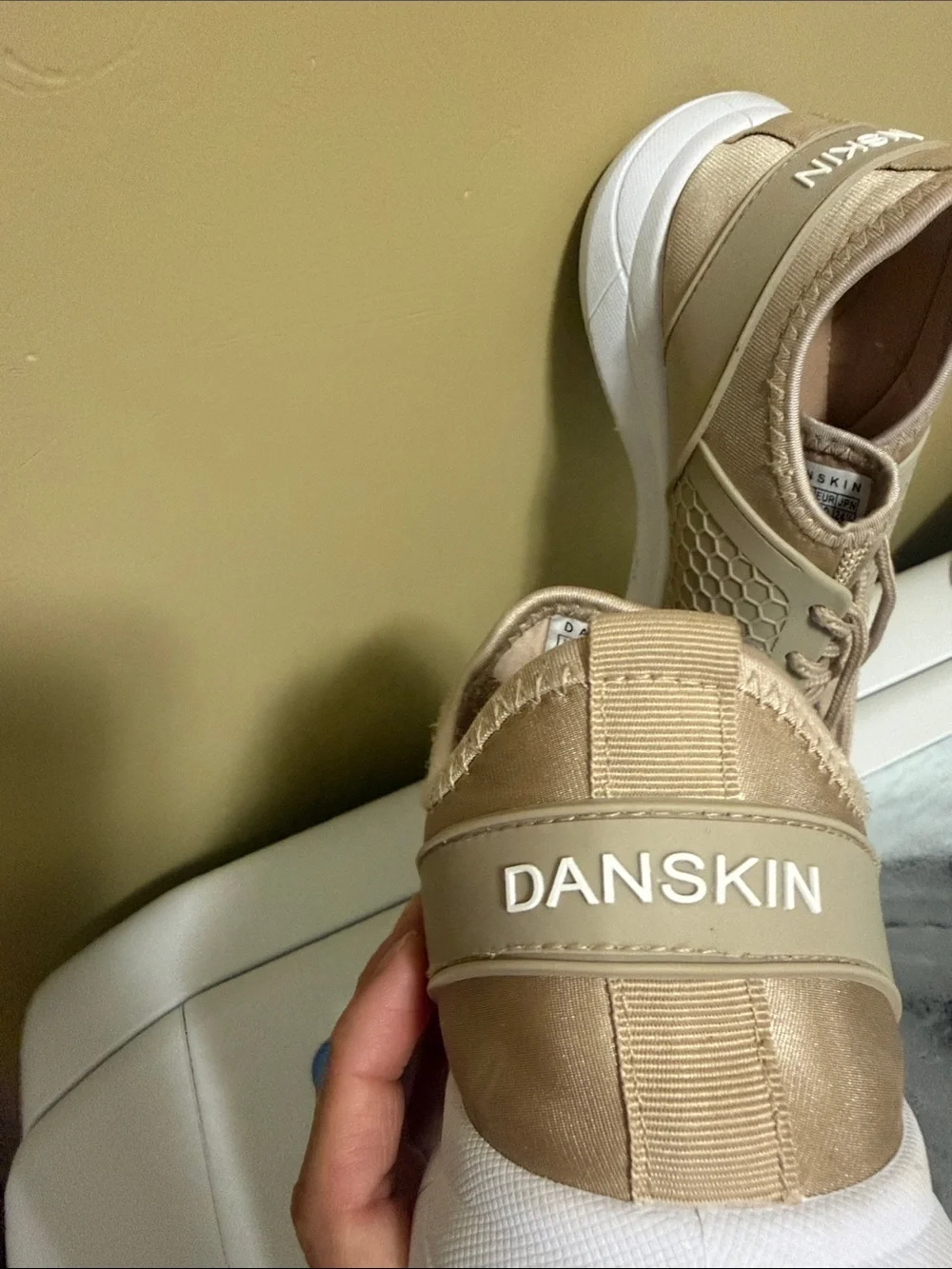 Jordan Men's Knit Sneakers in Beige